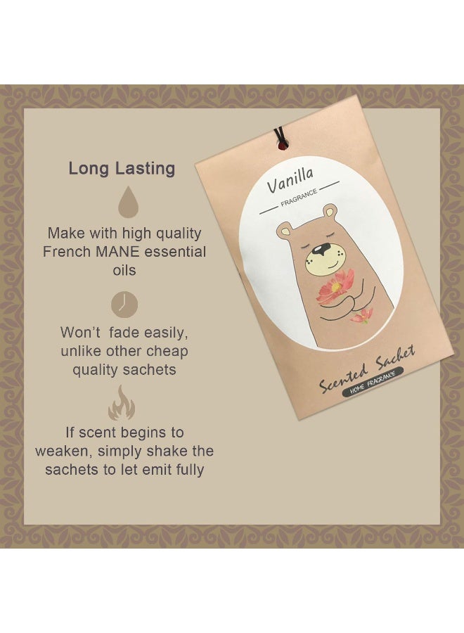 LIFFLY 14 Packs Vanilla Scented Sachets for Drawers and Closets Gift Box - Image 2
